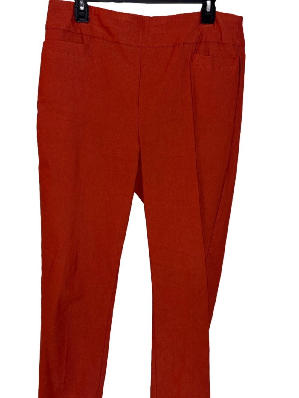 Kim Rogers Rust Orange Slim Ponte Ankle Pants